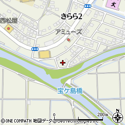 熊本県宇城市松橋町きらら３丁目11-12周辺の地図