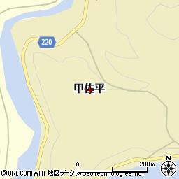 熊本県下益城郡美里町甲佐平周辺の地図