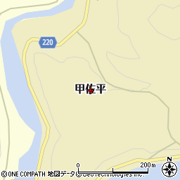 熊本県美里町（下益城郡）甲佐平周辺の地図