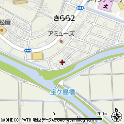 熊本県宇城市松橋町きらら３丁目11周辺の地図
