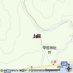 熊本県甲佐町（上益城郡）上揚周辺の地図