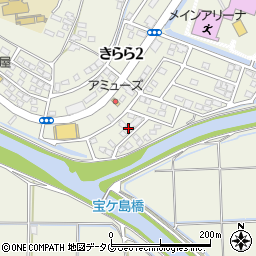 熊本県宇城市松橋町きらら３丁目11-7周辺の地図