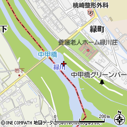 中甲橋周辺の地図