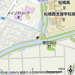 熊本県宇城市松橋町きらら３丁目5周辺の地図