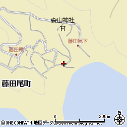 長崎県長崎市藤田尾町406周辺の地図