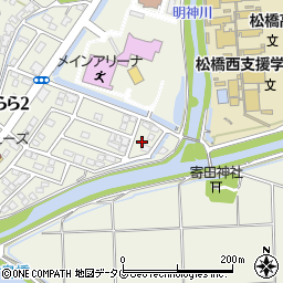 熊本県宇城市松橋町きらら３丁目4-8周辺の地図