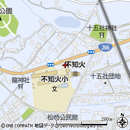 宇城警察署不知火交番周辺の地図