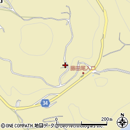 長崎県長崎市藤田尾町697周辺の地図