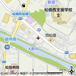 熊本県宇城市松橋町きらら１丁目7周辺の地図