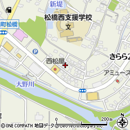 熊本県宇城市松橋町きらら１丁目4周辺の地図