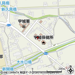 宇城地区更生保護サポートセンター周辺の地図