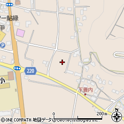 熊本県上益城郡甲佐町豊内周辺の地図