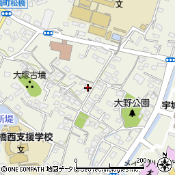 熊本県宇城市松橋町松橋385-5周辺の地図