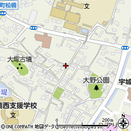 熊本県宇城市松橋町松橋385-4周辺の地図