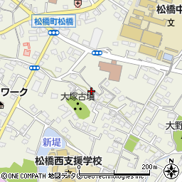 熊本県宇城市松橋町松橋389周辺の地図
