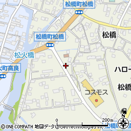 ポーラ化粧品松橋営業所周辺の地図