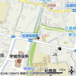 株式会社亀屋宇城本店周辺の地図