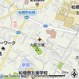 熊本県宇城市松橋町松橋389-2周辺の地図