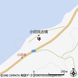 小田良古墳周辺の地図