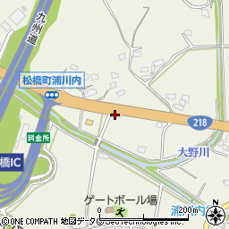 ホワイト急便松橋インター店周辺の地図