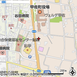 ローソン甲佐豊内店周辺の地図