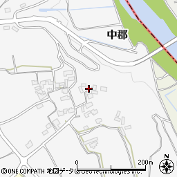 熊本県下益城郡美里町中郡737周辺の地図