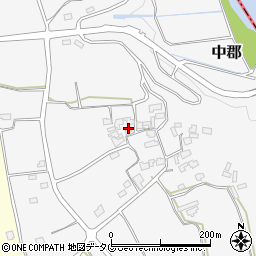 熊本県下益城郡美里町中郡726周辺の地図