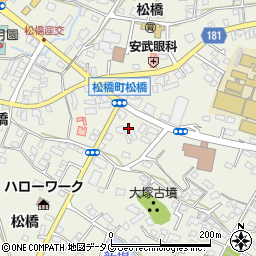 熊本県宇城市松橋町松橋451周辺の地図