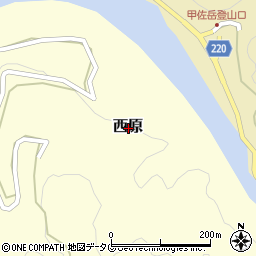 熊本県上益城郡甲佐町西原周辺の地図