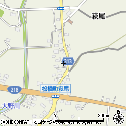 熊本県宇城市松橋町萩尾841-1周辺の地図