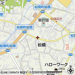 松橋栄町周辺の地図