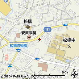 熊本県宇城市松橋町松橋510-2周辺の地図