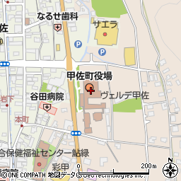 甲佐町役場周辺の地図