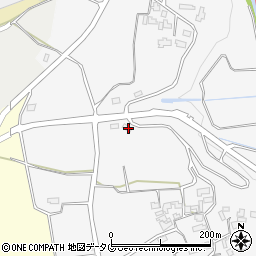 熊本県下益城郡美里町中郡582-1周辺の地図
