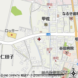 甲佐町土地改良区周辺の地図