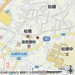 熊本県宇城市松橋町松橋559-2周辺の地図