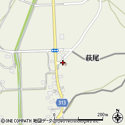 南萩尾公民館周辺の地図