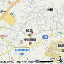 熊本県宇城市松橋町松橋600周辺の地図