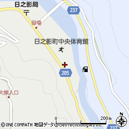 宮崎県西臼杵郡日之影町岩井川3446周辺の地図