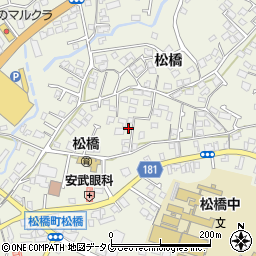 熊本県宇城市松橋町松橋604-4周辺の地図