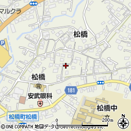 熊本県宇城市松橋町松橋604-7周辺の地図