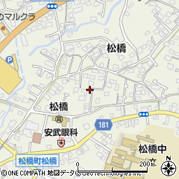 熊本県宇城市松橋町松橋604周辺の地図
