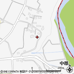 熊本県下益城郡美里町中郡539周辺の地図