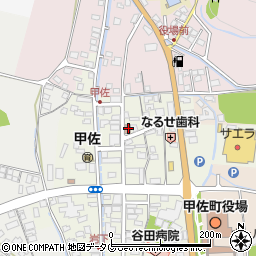 甲佐郵便局周辺の地図