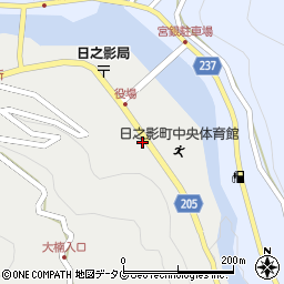 宮崎県西臼杵郡日之影町岩井川3417周辺の地図