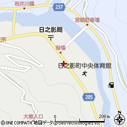 宮崎県西臼杵郡日之影町岩井川3420周辺の地図