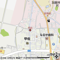 熊本バス甲佐営業所周辺の地図