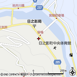 宮崎県西臼杵郡日之影町岩井川3411周辺の地図