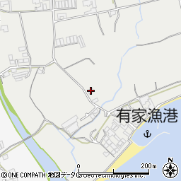 長崎県南島原市有家町中須川822周辺の地図