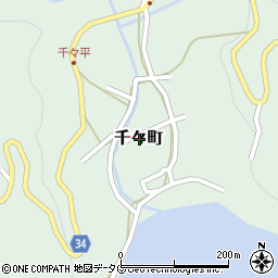 長崎県長崎市千々町周辺の地図